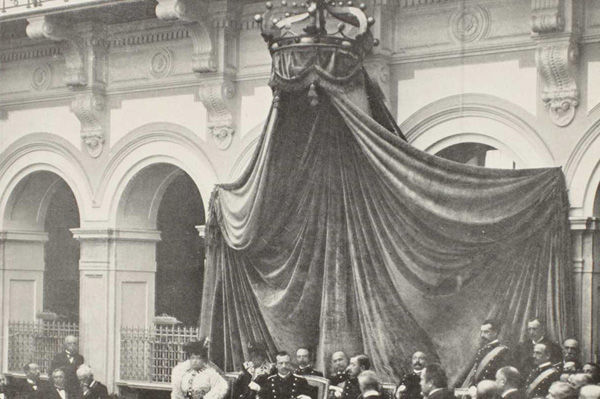 Inaugurazione del palazzo dell’Istituto delle Opere pie di San Paolo alla presenza del re Vittorio Emanuele III, della principessa Lætitia e del principe Emanuele Filiberto, duca d’Aosta, 6 ottobre 1902.